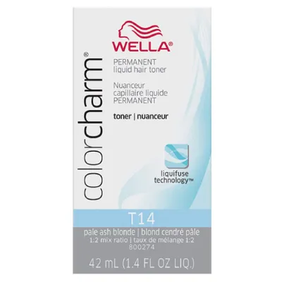 Wella ColorCharm Permanent Liquid Hair Toner T14, 42mL