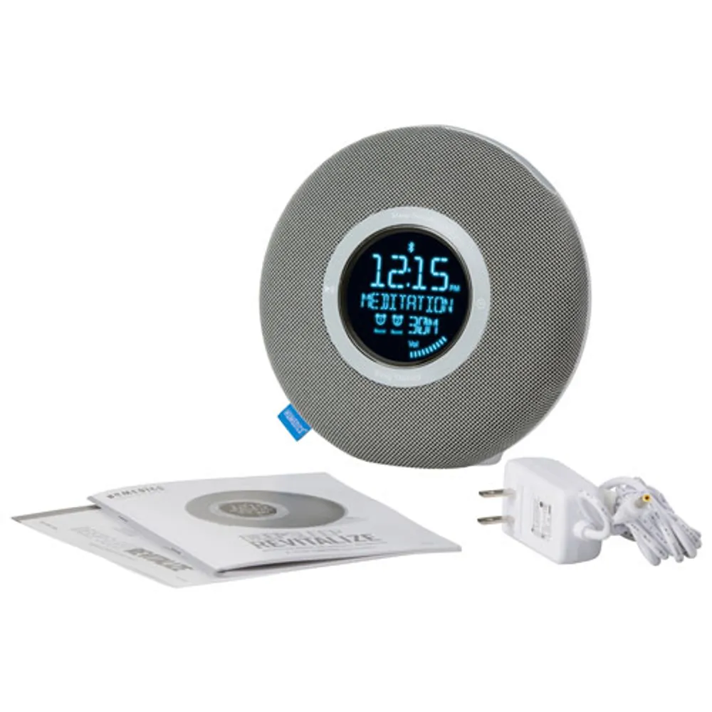 HoMedics Deep Sleep Sound Alarm Clock - Grey