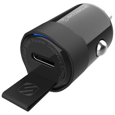 Scosche PowerVolt 30W Power Delivery 3.0 Mini Car Charger - Black