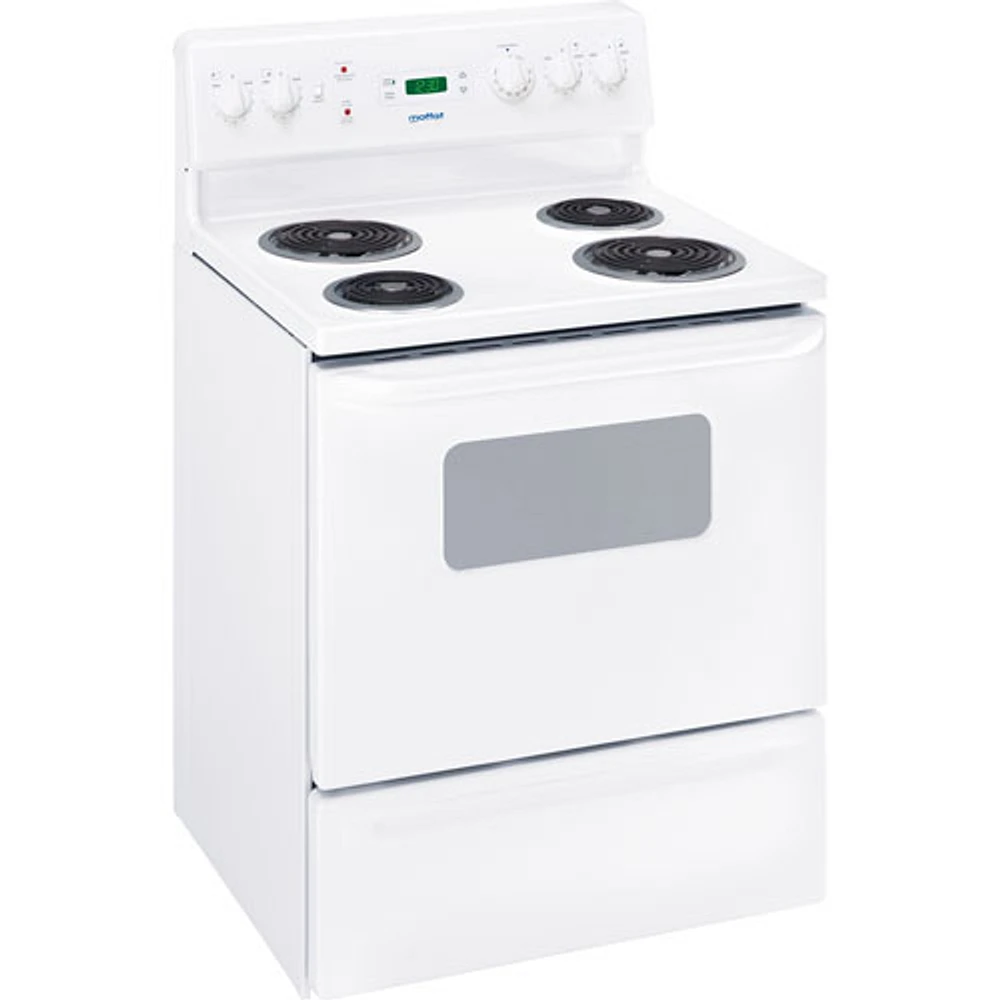 Moffat 30" 5.0 Cu. Ft. Freestanding Electric Coil Top Range (MCBS525DNWW) - White