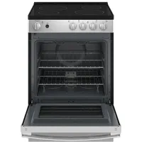 GE 24" 2.9 Cu. Ft. Freestanding Electric Range (JCAS640RMSS) - Stainless Steel