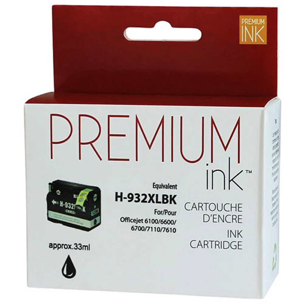 Cartouche d'encre noire Premium Ink compatible avec HP (CN053AN)