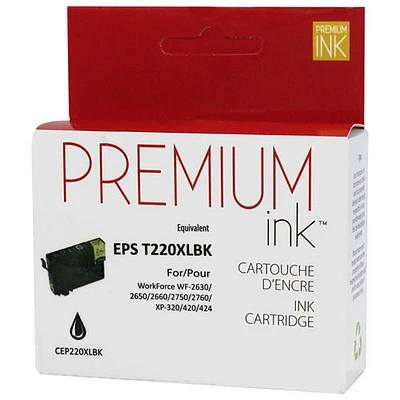 Cartouche d'encre noire de Premium Ink compatible avec Epson (T220XL120)