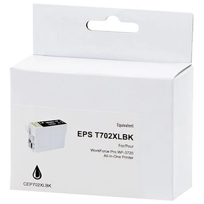 Premium Ink Black Ink Cartridge Compatible with Epson (T702XL120)