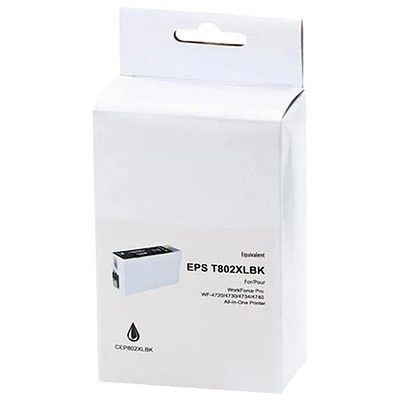 Cartouche d'encre noire de Premium Ink compatible avec Epson (T802XL120)