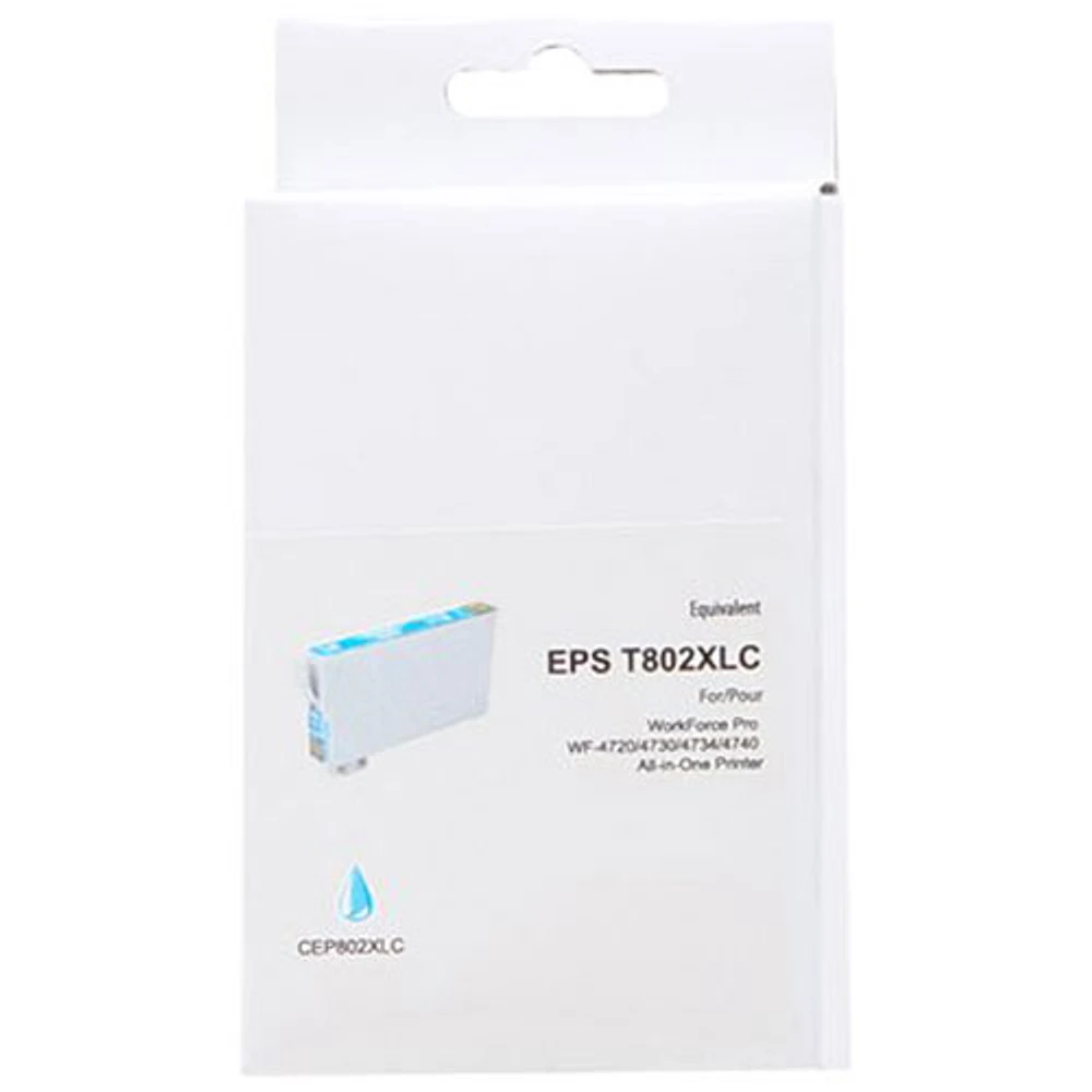 Premium Ink Cyan Ink Cartridge Compatible with Epson (T802XL220)