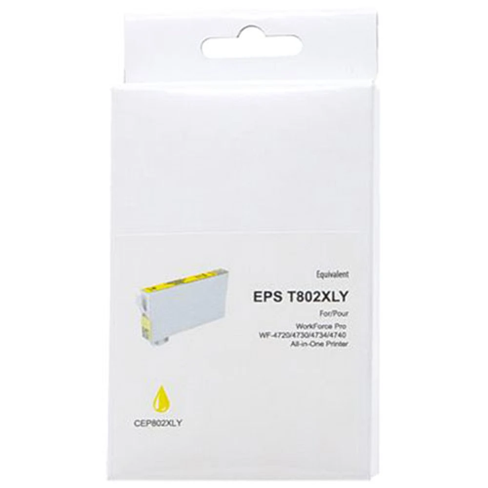 Cartouche d'encre jaune de Premium Ink compatible avec Epson (T802XL420)