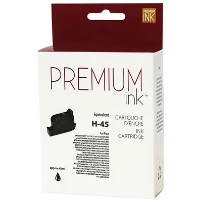 Cartouche d'encre noire Premium Ink compatible avec HP (51645A)