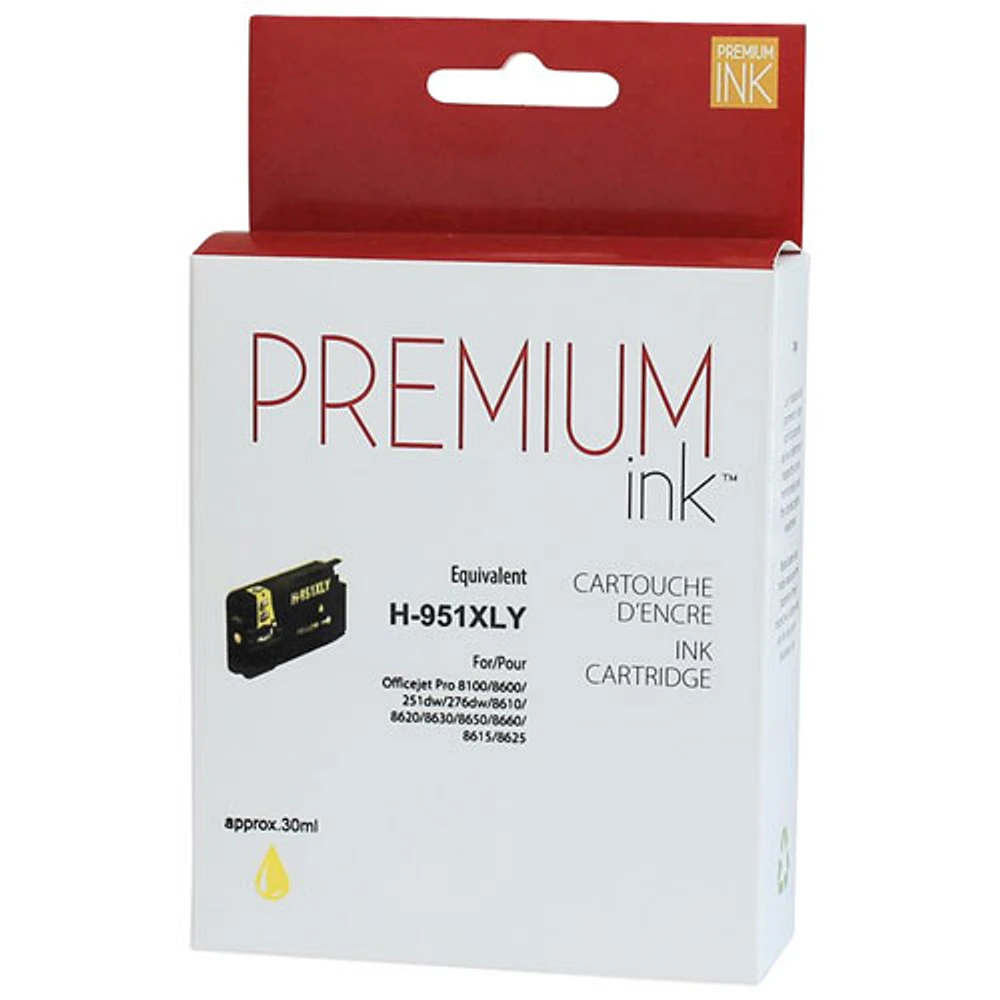 Cartouche d'encre jaune Premium Ink compatible avec HP (CN048AN)