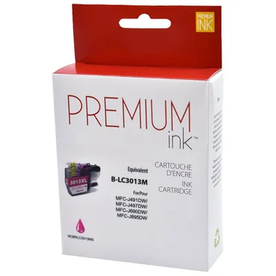 Cartouche d'encre magenta Premium Ink compatible avec Brother (LC3013MS)