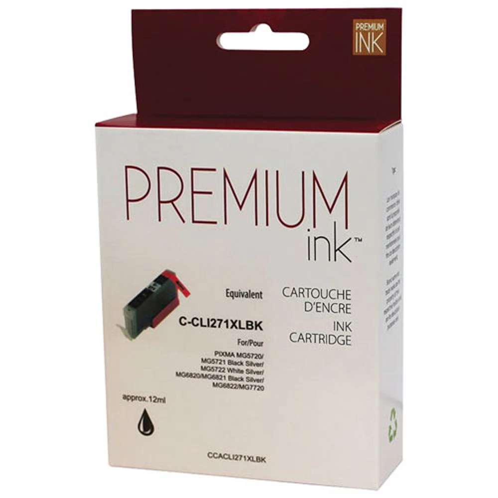 Premium Ink Black Ink Cartridge Compatible with Canon (CLI-271XLC)