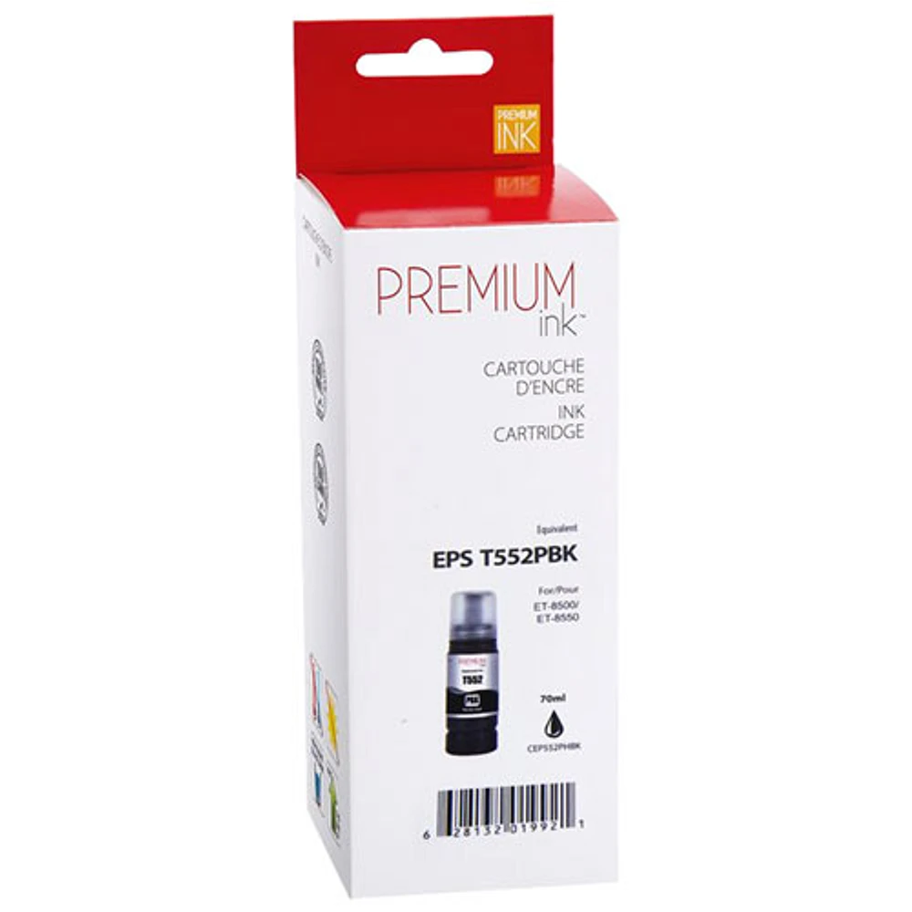 Cartouche d'encre noire photo de Premium Ink compatible avec Epson (T552120)