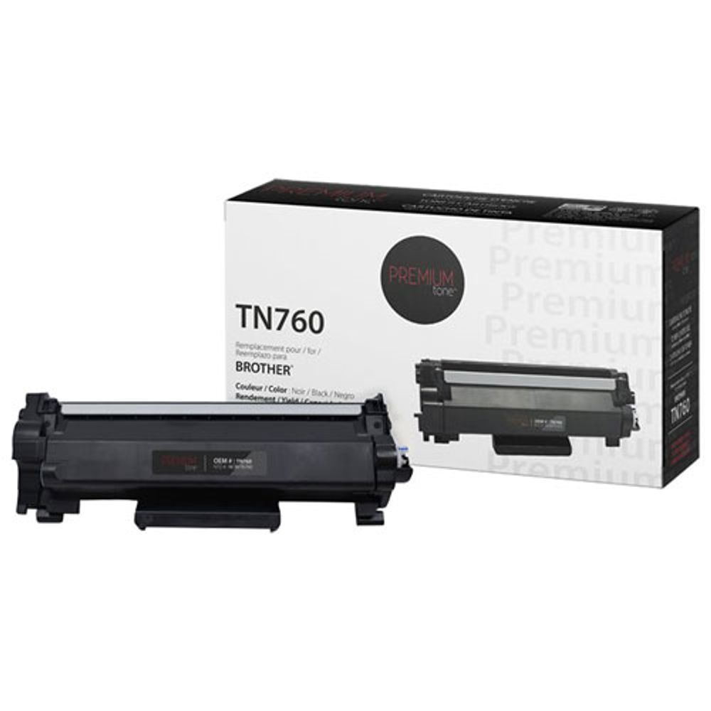 Premium Tone Black Toner Cartridge Compatible with Brother (TN760)