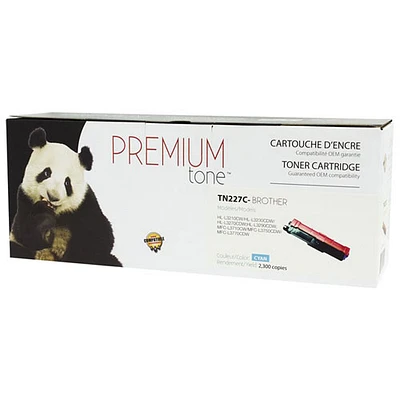 Premium Tone Cyan Toner Cartridge Compatible with Brother (TN227C)