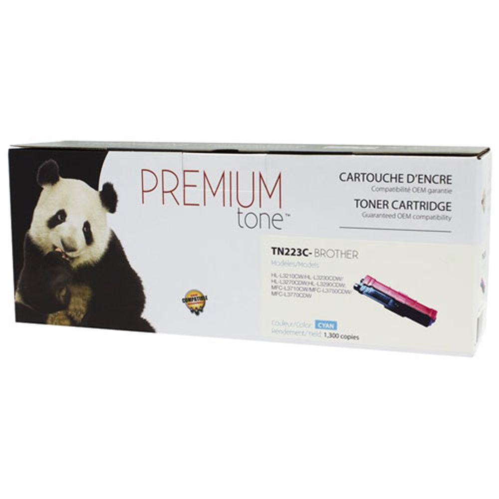 Premium Tone Cyan Toner Cartridge Compatible with Brother (TN223C)