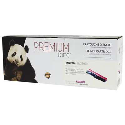 Cartouche d'encre en poudre magenta Premium Tone compatible avec Brother (TN223M)