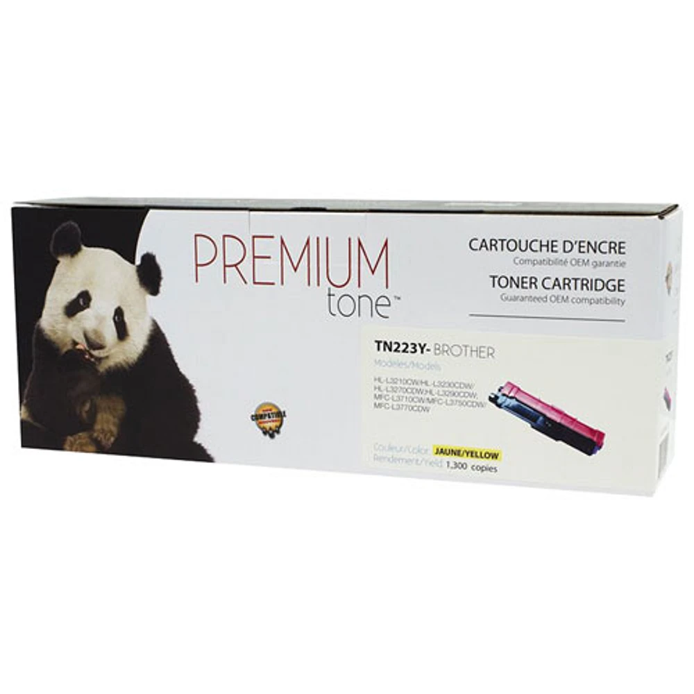 Premium Tone Yellow Toner Cartridge Compatible with Brother (TN223Y)