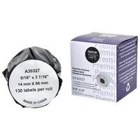 Étiquettes d'adresse Premium Tape pour LW de Dymo - 9/16 x 3 7/16 po - 130 étiquettes