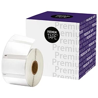 Étiquettes de taille moyenne pour texte noir sur blanc de Premium Tape pour 30334 de Dymo