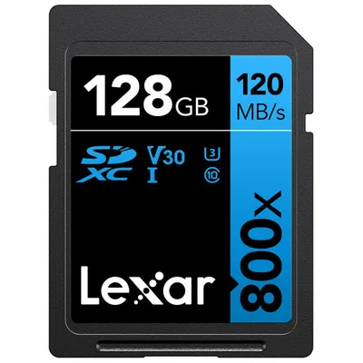 Lexar 800x 128GB 120MB/s Class 10 SDXC Memory Card