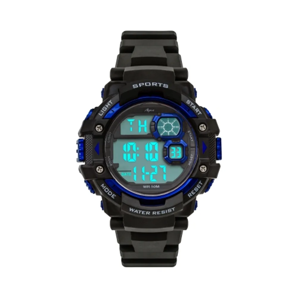  FANMIS Men's Digital Sport Watches Waterproof Military  Multifunctional LED Backlight Rubber Strap Big Number Watch for Men (Black  Black) : Clothing, Shoes & Jewelry
