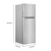 Whirlpool 25" 12.9 Cu. Ft. Top Freezer Refrigerator (WRT313CZLZ) - Stainless Steel