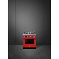 Smeg Portofino 30" 3.7 Cu. Ft. True Convection Freestanding Gas Range (CPF30UGGR) - Red