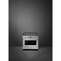 Smeg Portofino 36" 4.5 Cu. Ft. True Convection 5-Burner Freestanding Gas Range (CPF36UGGX) - Stainless