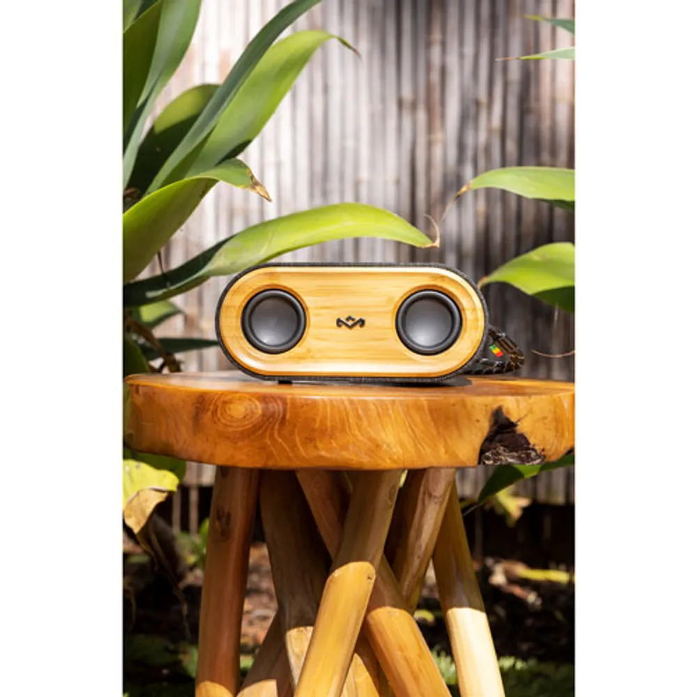 Haut-parleur sans fil étanche Bluetooth Get Together Mini 2 de House of Marley - Noir signature