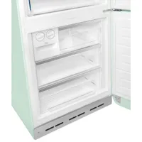 Smeg 50's Style 28" 18 Cu. Ft. Bottom Freezer Refrigerator with Ice Dispenser (FAB38URPG) - Pastel Green