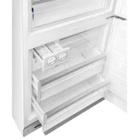 Smeg 50's Style 28" 18 Cu. Ft. Bottom Freezer Refrigerator with Ice Dispenser (FAB38URWH) - White