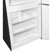 Smeg Portofino 28" 18 Cu. Ft. Bottom Freezer Refrigerator with Ice Dispenser (FA490URAN) - Anthracite