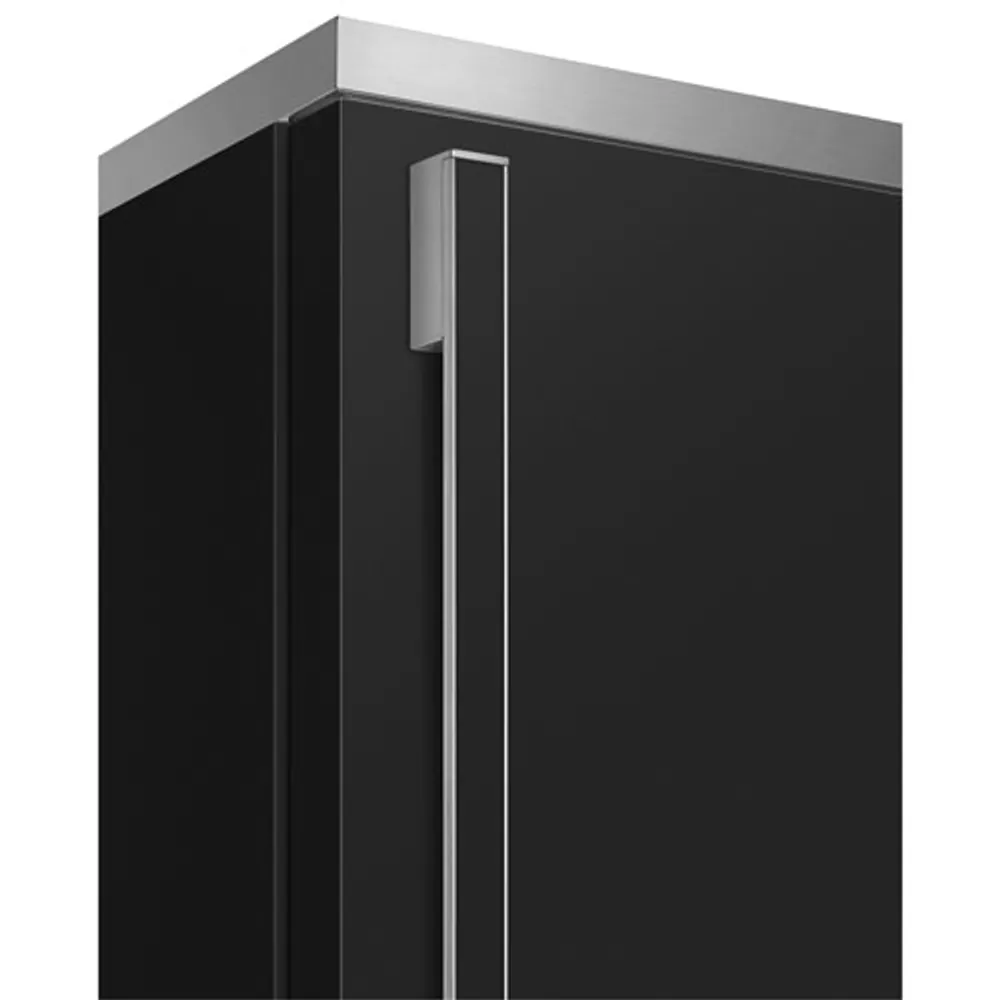 Smeg Portofino 28" 18 Cu. Ft. Bottom Freezer Refrigerator with Ice Dispenser (FA490URAN) - Anthracite