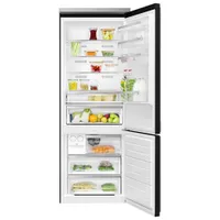 Smeg Portofino 28" 18 Cu. Ft. Bottom Freezer Refrigerator with Ice Dispenser (FA490URBL) - Black