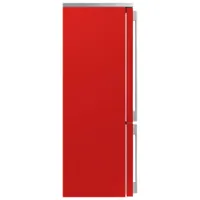 Smeg Portofino 28" 18 Cu. Ft. Bottom Freezer Refrigerator with Ice Dispenser (FA490URR) - Red