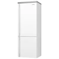 Smeg Portofino 28" 18 Cu. Ft. Bottom Freezer Refrigerator with Ice Dispenser (FA490URWH) - White