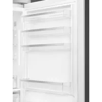 Smeg Portofino 28" 18 Cu. Ft. Bottom Freezer Refrigerator with Ice Dispenser (FA490URWH) - White