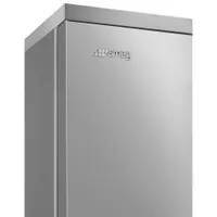 Smeg Portofino 28" 18 Cu. Ft. Bottom Freezer Refrigerator with Ice Dispenser (FA490ULX) - Stainless Steel