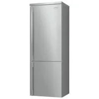 Smeg Portofino 28" 18 Cu. Ft. Bottom Freezer Refrigerator with Ice Dispenser (FA490URX) - Stainless Steel