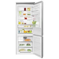 Smeg Portofino 28" 18 Cu. Ft. Bottom Freezer Refrigerator with Ice Dispenser (FA490URX) - Stainless Steel