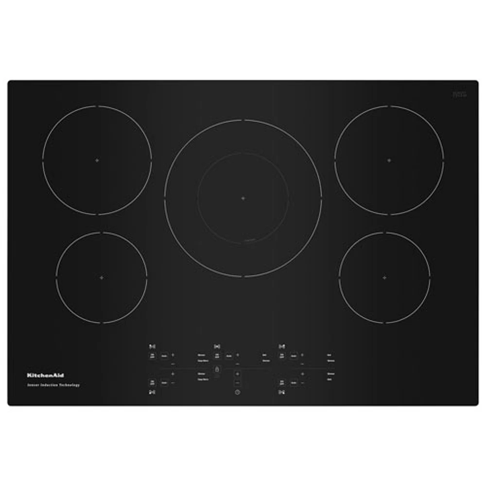 KitchenAid 30" 5-Element Induction Cooktop (KCIG550JBL) - Black