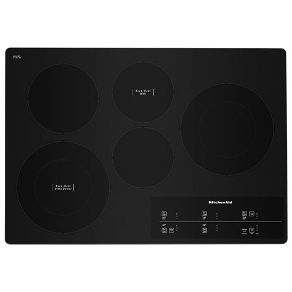 KitchenAid 30" 5-Element Electric Cooktop (KCES950KSS) - Stainless Steel