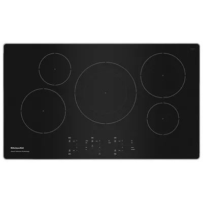 KitchenAid 36" 5-Element Induction Cooktop (KCIG556JSS) - Stainless Steel