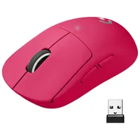 Logitech G Pro X Superlight 25600 DPI Wireless HERO Optical Gaming Mouse - Magenta