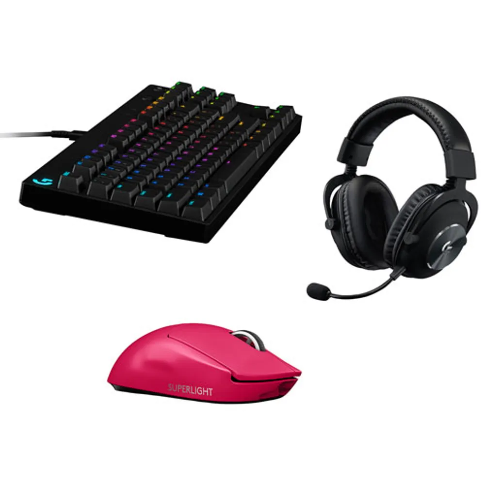 Logitech G Pro X Superlight 25600 DPI Wireless HERO Optical Gaming Mouse - Magenta