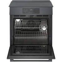 Bosch 30" 4.6 Cu. Ft. True Convection Slide-In Induction Range (HII8047C) - Black Stainless