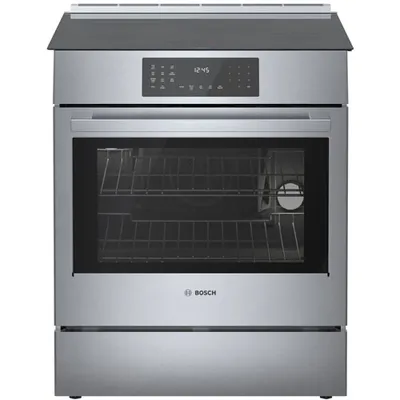 Cuisinière à induction encastrable et convection véritable 4,6 pi³ 30 po de Bosch (HII8057C) - Inox