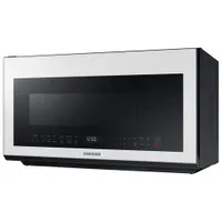 Samsung BESPOKE Over-The-Range Microwave - 2.1 Cu. Ft. - White Glass