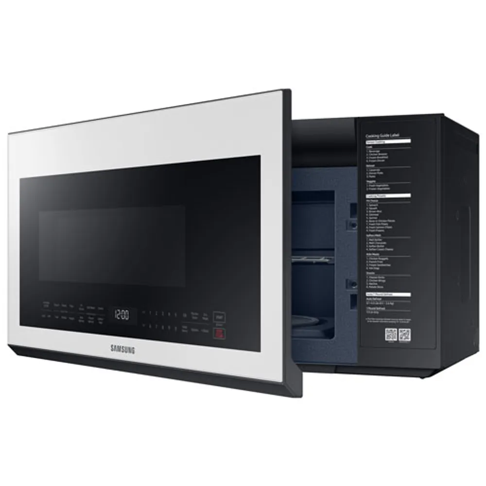 Samsung BESPOKE Over-The-Range Microwave - 2.1 Cu. Ft. - White Glass