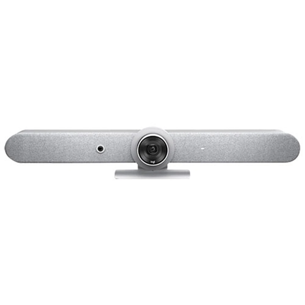 Caméra de visioconférence 30 images/s Ultra HD 4K Rally Bar avec microphone de Logitech - Blanc